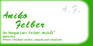 aniko felber business card